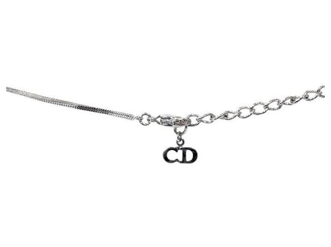 Dior Blue Trotter Silver Necklace - view 3