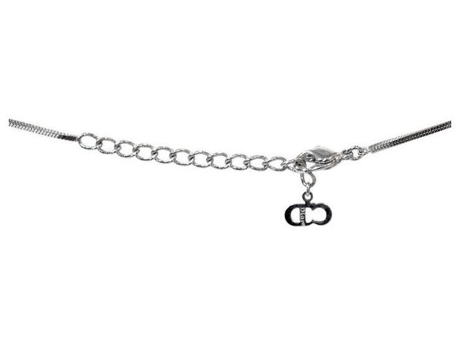 Dior Blue Trotter Silver Necklace - view 4