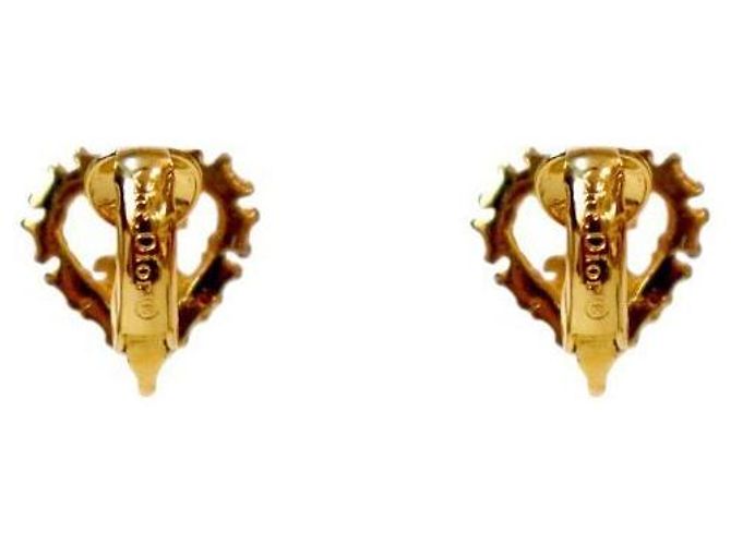 Oblique Dior Orecchini in oro obliquo a forma di cuore cubico - vista 3