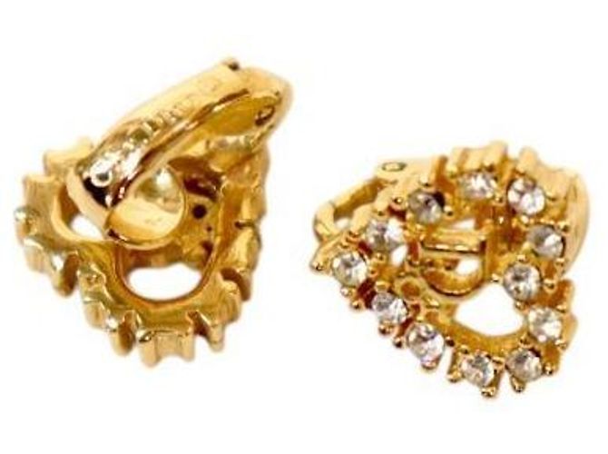 Oblique Dior Orecchini in oro obliquo a forma di cuore cubico - vista 4
