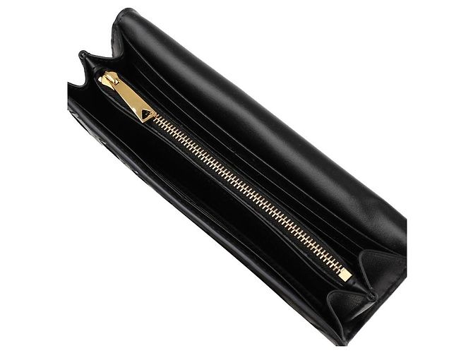 Bottega Veneta Gran billetera con solapa Intrecciato Negro - vista 8