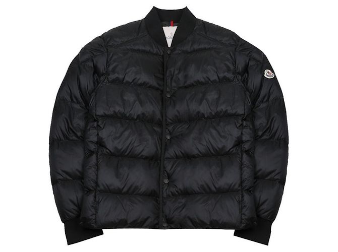 Moncler Bazena Short Down Jacket Black - view 3