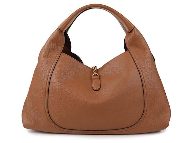 Gucci Borsa a Spalla Maxi Soft Bit Marrone - vista 6