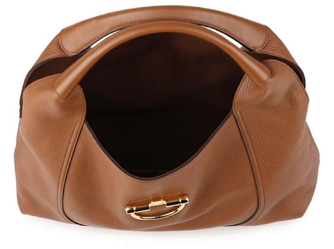 Gucci Borsa a Spalla Maxi Soft Bit Marrone - vista 8
