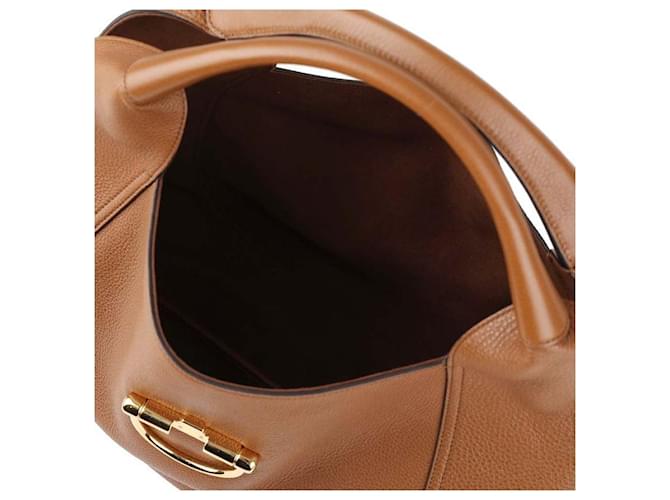 Gucci Borsa a Spalla Maxi Soft Bit Marrone - vista 9