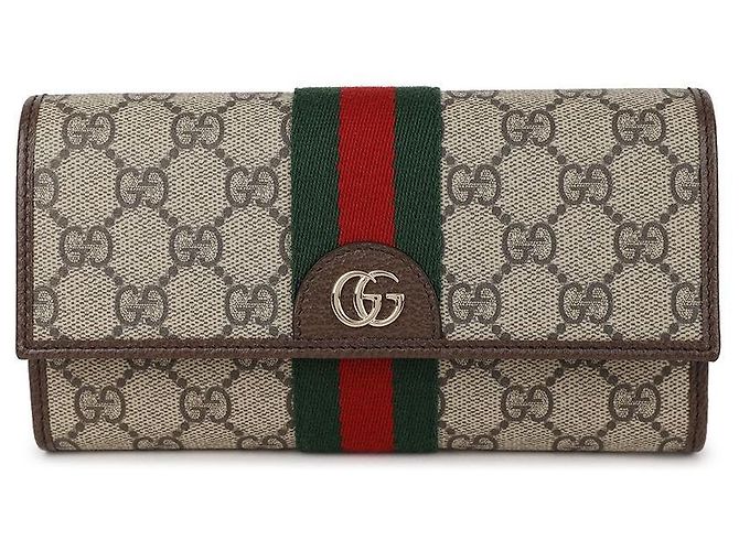 Gucci Cartera Larga Ophidia Castaño - vista 3