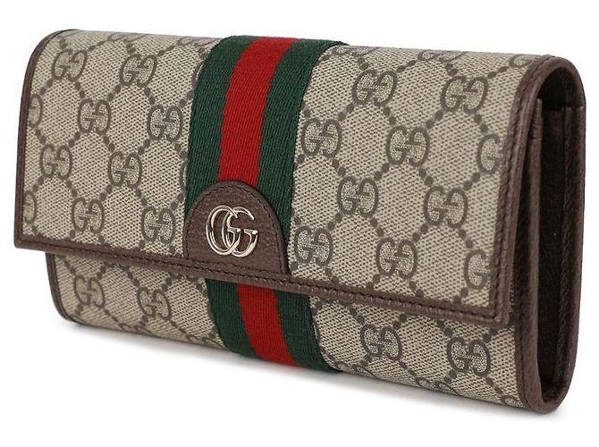 Gucci Cartera Larga Ophidia Castaño - vista 4