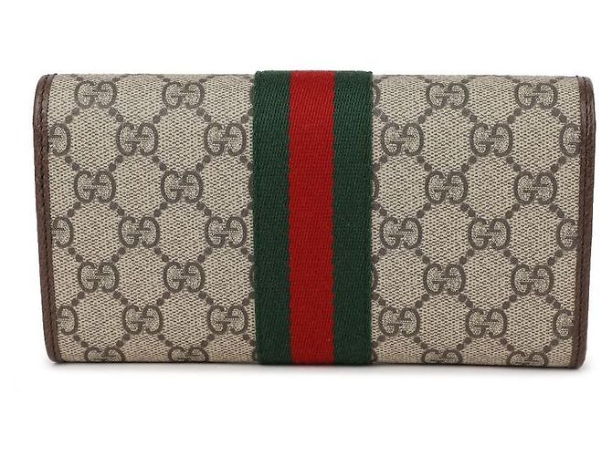 Gucci Cartera Larga Ophidia Castaño - vista 5