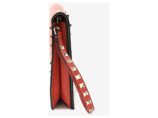 Valentino Clutch con tracolla Rockstud Rossa Rosso - vista 2