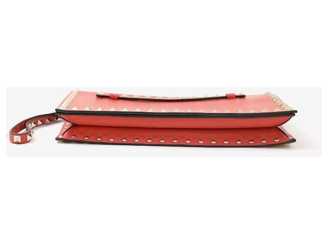Valentino Clutch con tracolla Rockstud Rossa Rosso - vista 4