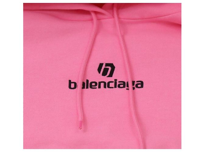 Balenciaga Felpa con cappuccio rosa - vista 4