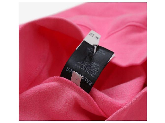 Balenciaga Felpa con cappuccio rosa - vista 5