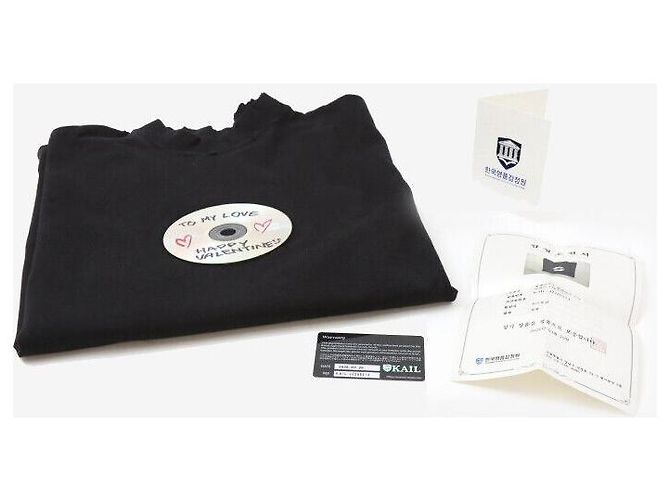 Balenciaga Kurzarm-T-Shirt Two My Love CD Schwarz XS - Ansicht 7