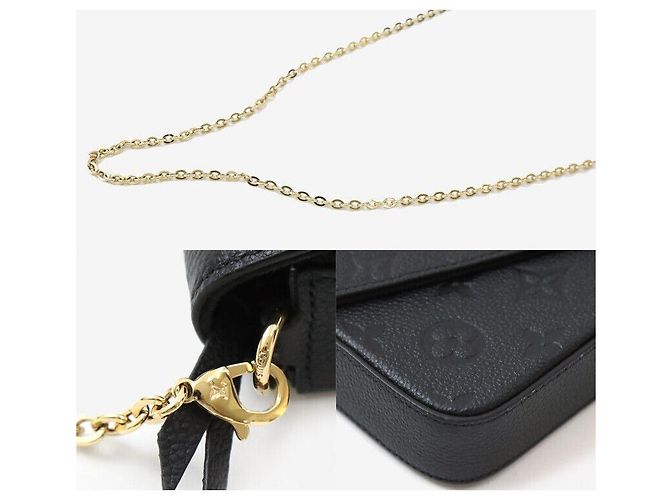 Louis Vuitton Pochette Felice Monogram Empreinte Nera a Spalla - vista 7