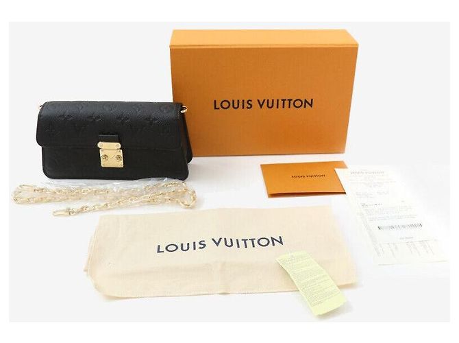 Louis Vuitton Borsa a tracolla Monogram Empreinte Nera Nero - vista 8