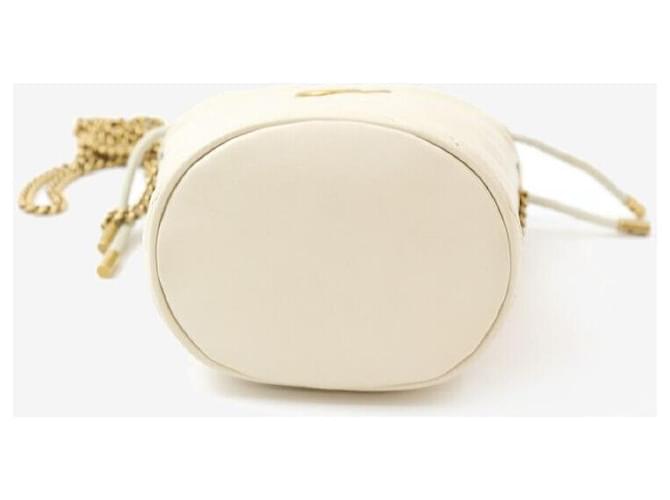 Marmont Gucci Mini Eimer Tasche Elfenbein Weiß - Ansicht 4