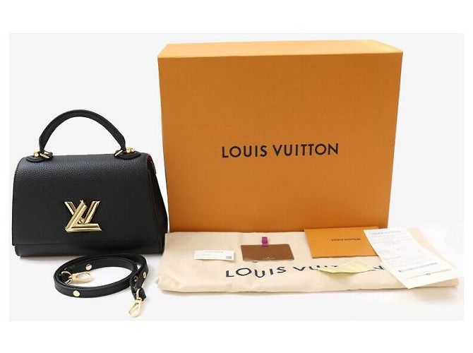 Louis Vuitton Borsa a Spalla Crossbody Twist One Handle PM Taurillon Nera Nero - vista 8