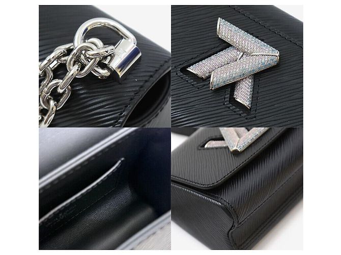 Louis Vuitton Borsa a Spalla Crossbody Twist Little Epi Nera Nero - vista 7