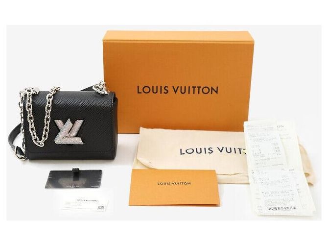 Louis Vuitton Borsa a Spalla Crossbody Twist Little Epi Nera Nero - vista 8