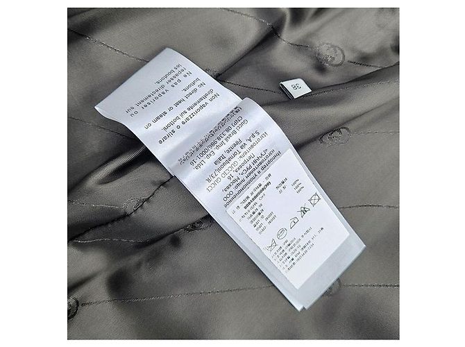 Gucci Abrigo de cinturón de tweed de espiga doble - vista 5