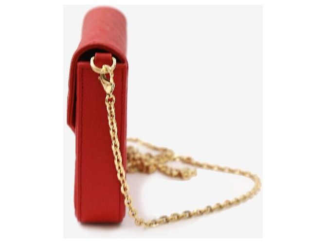 Pochette Félicie Louis Vuitton Pochette Felicie Red Crossbody Bag Rosso - vista 2