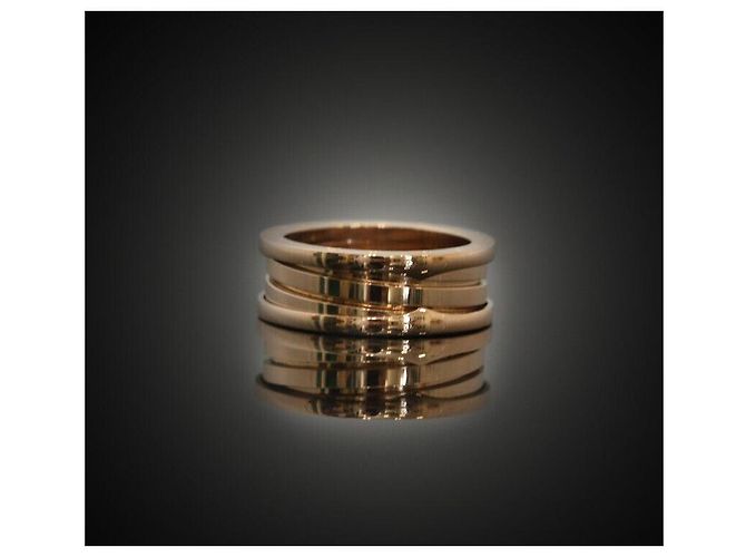 Bulgari Anello Bianco in Oro Rosa - vista 4