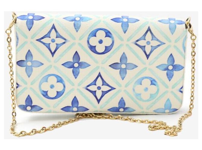 Louis Vuitton Pochette Felicie Lagoon Blue Borsa a tracolla - vista 3