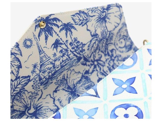 Louis Vuitton Pochette Felicie Lagoon Blue Borsa a tracolla - vista 5