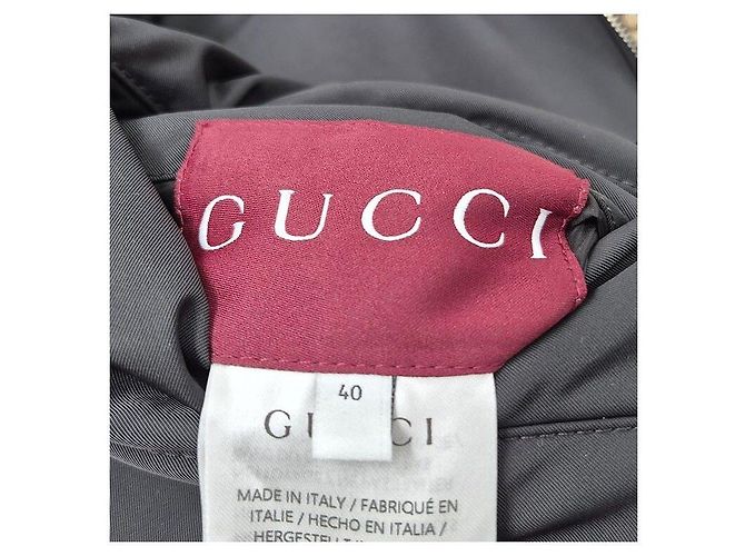 Gucci Chaqueta acolchada con capucha reversible Castaño - vista 4