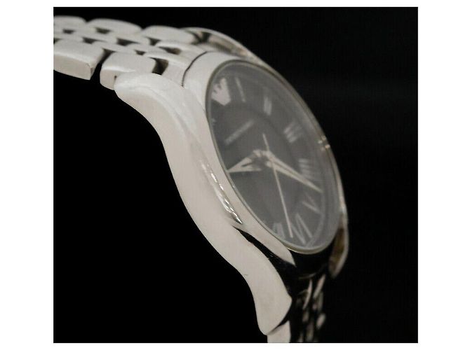 Armani Damenuhr aus Metall Schwarz - Ansicht 3