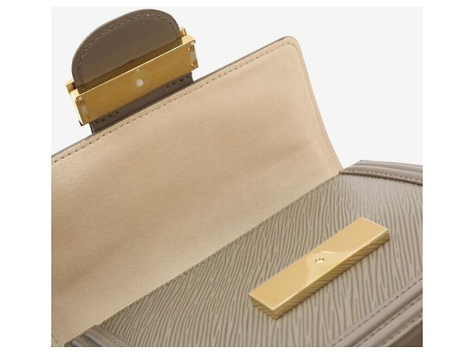 Louis Vuitton Borsa a tracolla Dolphin Mini Epi Grigio Beige Marrone - vista 5