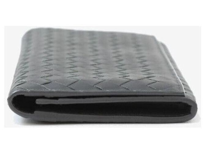 Bottega Veneta Cartera Larga Intrecciato Gris Oscuro Castaño - vista 4