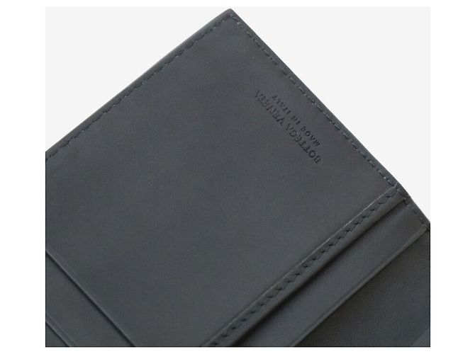 Bottega Veneta Cartera Larga Intrecciato Gris Oscuro Castaño - vista 7