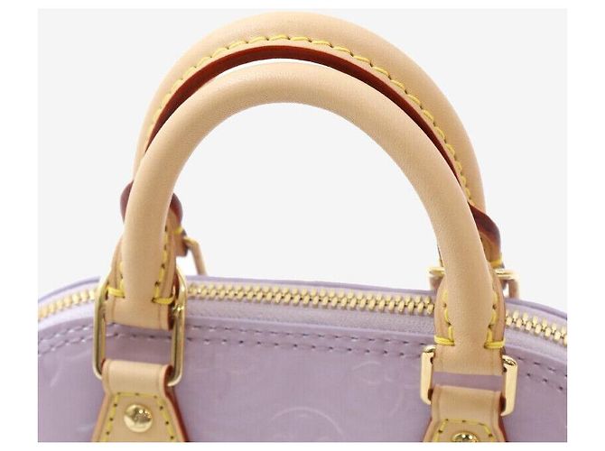 Louis Vuitton Borsa a tracolla Nano Alma Vernis Monogramma Lilla Porpora - vista 5