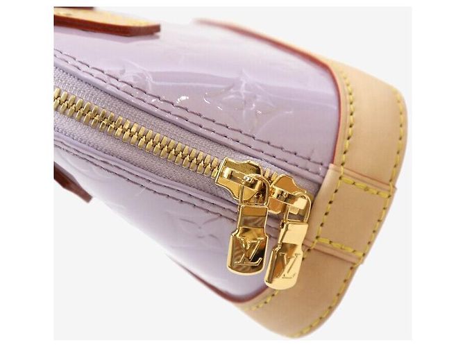 Louis Vuitton Borsa a tracolla Nano Alma Vernis Monogramma Lilla Porpora - vista 6