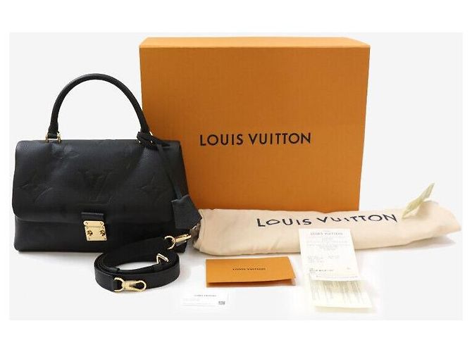 Louis Vuitton Borsa a tracolla Madeleine MM Monogram Empreinte Nera Nero - vista 8