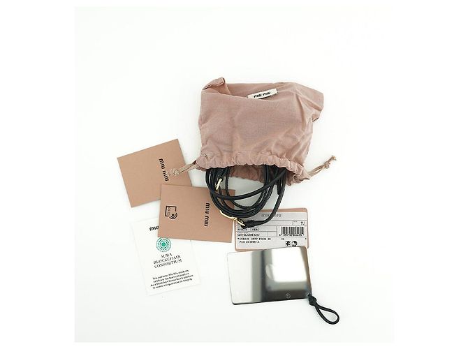 Miu Miu Borsa a tracolla mini in pelle nappa trapuntata nera Nero - vista 25