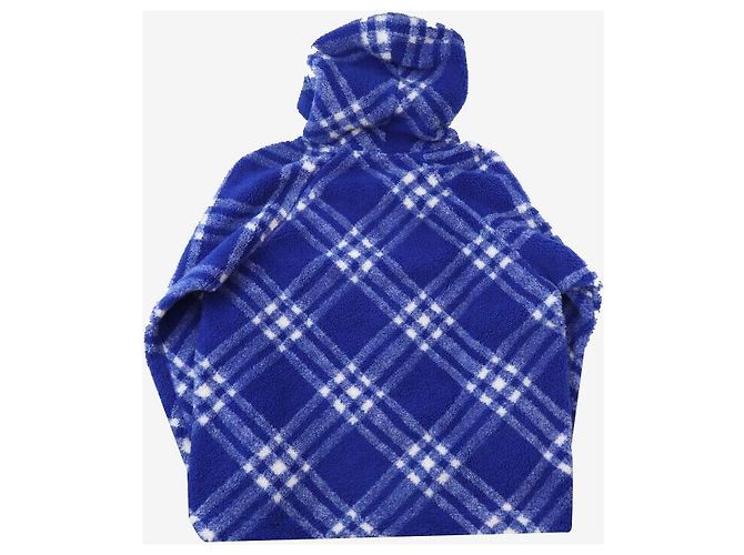 Burberry Karierter Fleece-Hoodie Blau XL - Ansicht 2