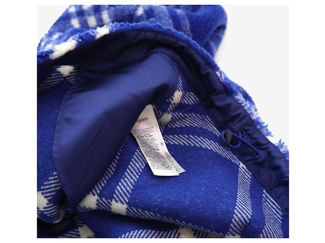 Burberry Karierter Fleece-Hoodie Blau XL - Ansicht 4