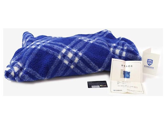 Burberry Karierter Fleece-Hoodie Blau XL - Ansicht 6