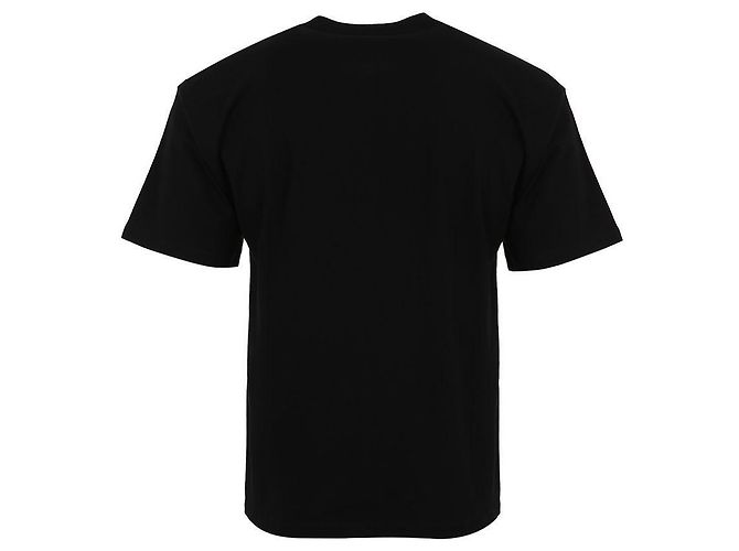 Céline Lockere Kurzarm-T-Shirt mit gesticktem Logo Schwarz - Ansicht 3