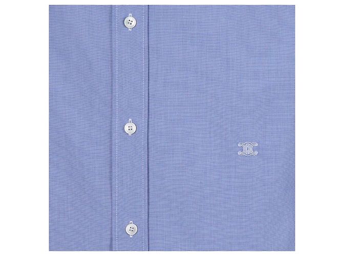 Céline Camisa Clásica de Popelina Bordada Triomphe - vista 9