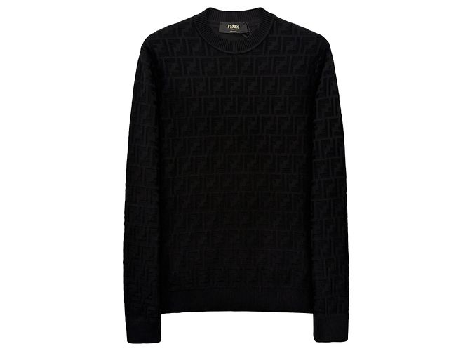 Fendi Malha de algodão com logo FF Preto - vista 6