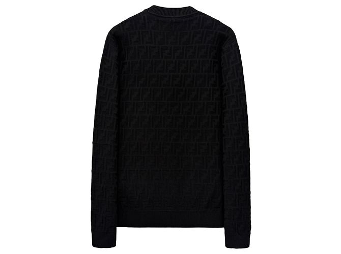 Fendi Malha de algodão com logo FF Preto - vista 7