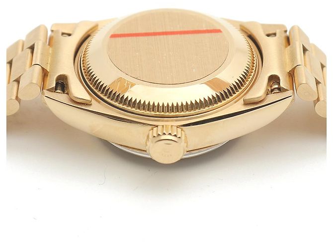 Rolex Damenarmbanduhr Datejust aus Gold mit Diamanten Golden - Ansicht 13