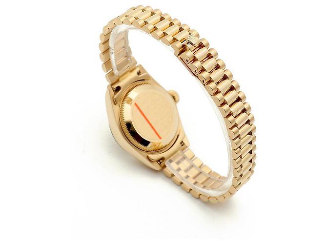 Rolex Damenarmbanduhr Datejust aus Gold mit Diamanten Golden - Ansicht 17