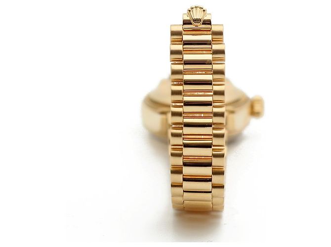 Rolex Damenarmbanduhr Datejust aus Gold mit Diamanten Golden - Ansicht 18