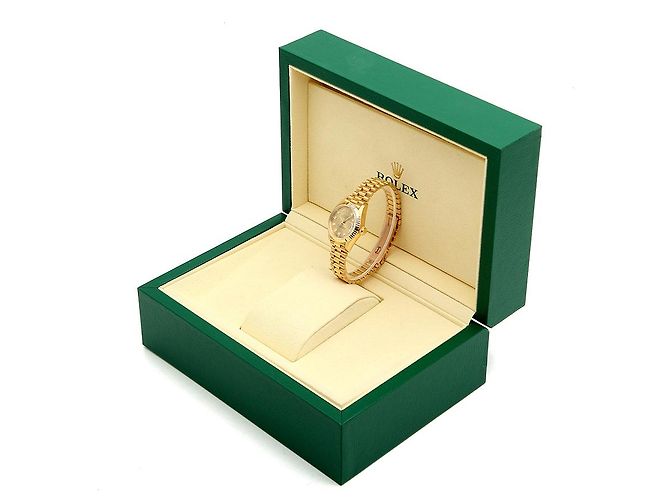 Rolex Damenarmbanduhr Datejust aus Gold mit Diamanten Golden - Ansicht 27