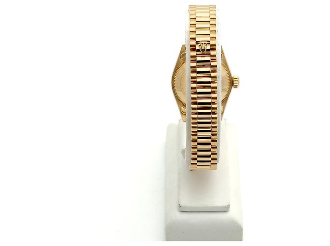 Rolex Damenarmbanduhr Datejust aus Gold mit Diamanten Golden - Ansicht 6