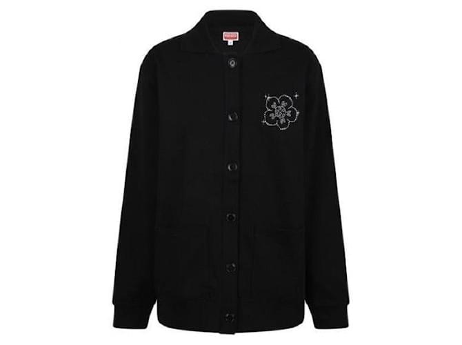Kenzo Der La Prima Logo Cardigan Schwarz - Ansicht 4